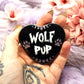 Wolf Pup Heart Badge (55mm)