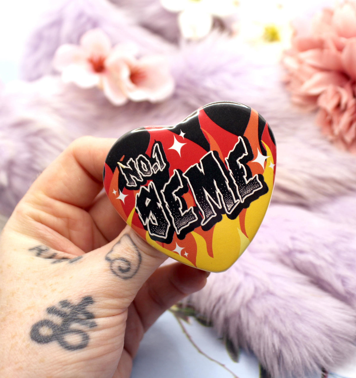 No.1 Seme Heart Badge (55mm)
