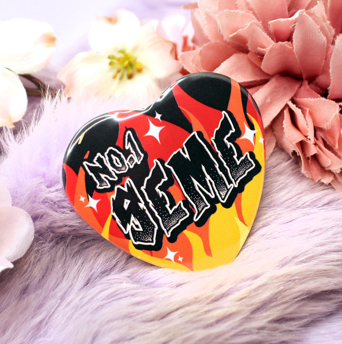 No.1 Seme Heart Badge (55mm)
