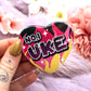 No.1 Uke Heart Badge (55mm)
