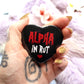 Alpha In Rut Heart Badge (55mm)