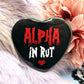 Alpha In Rut Heart Badge (55mm)