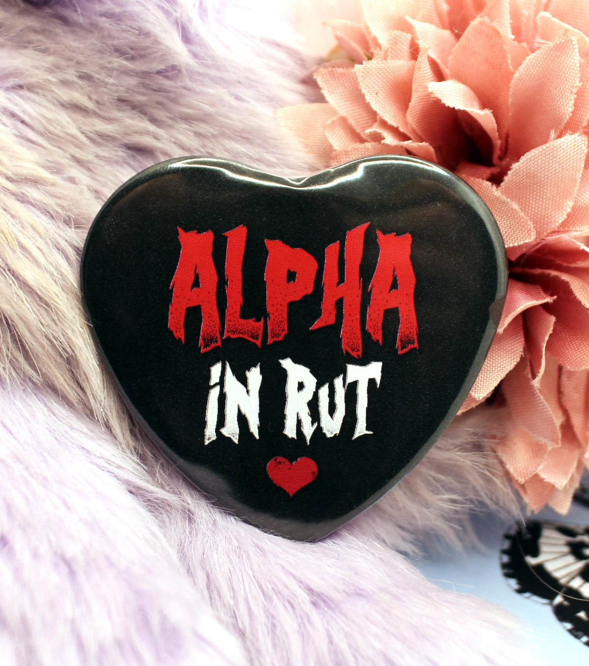 Alpha In Rut Heart Badge (55mm)