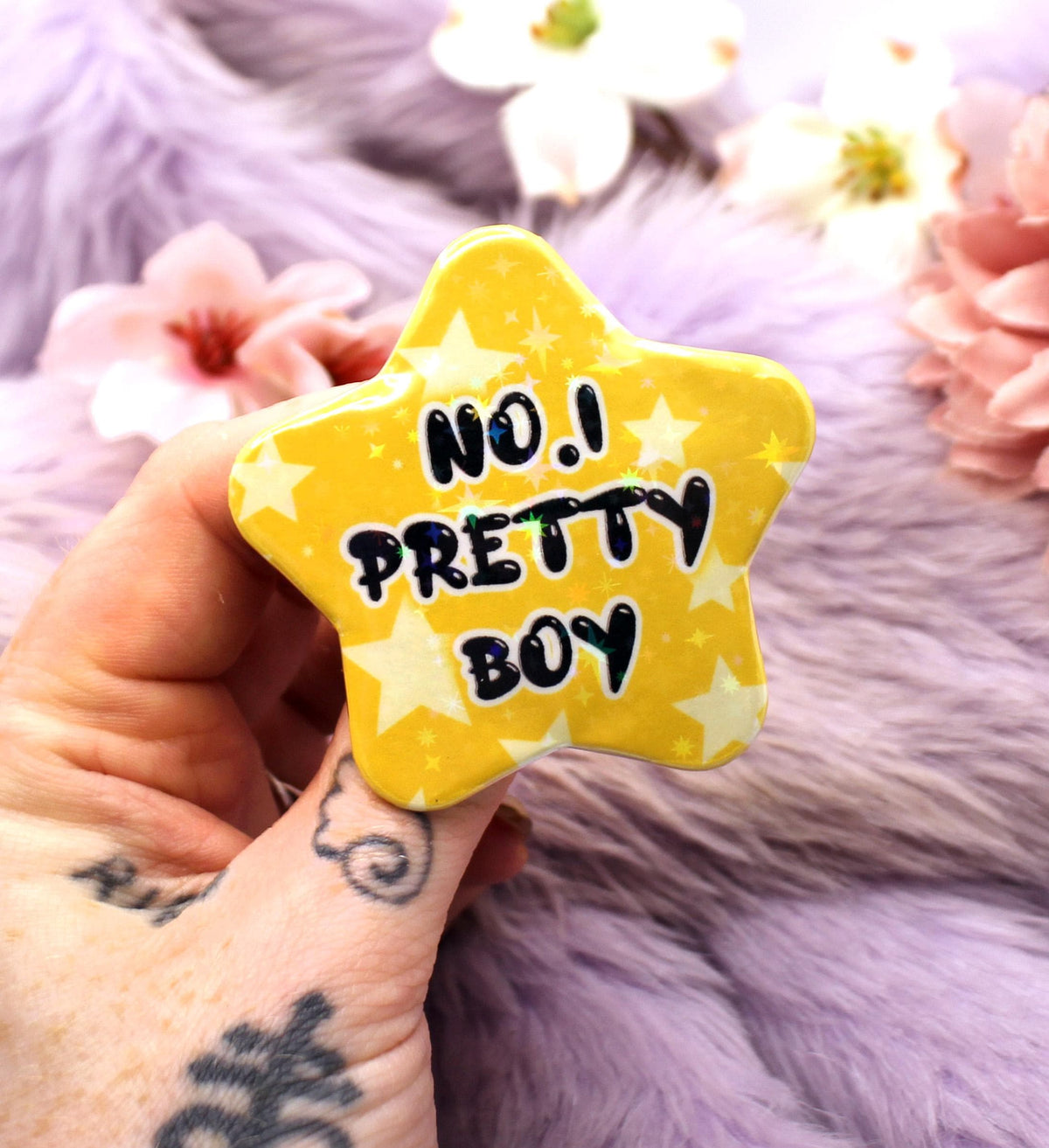 No.1 Pretty Boy Star Badge (55mm)