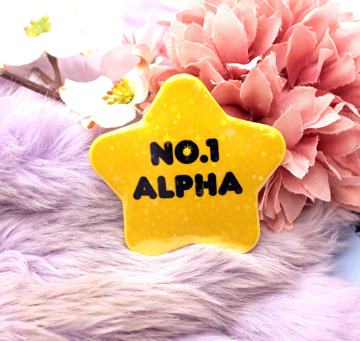 No.1 Alpha Gold Star Badge (55mm)
