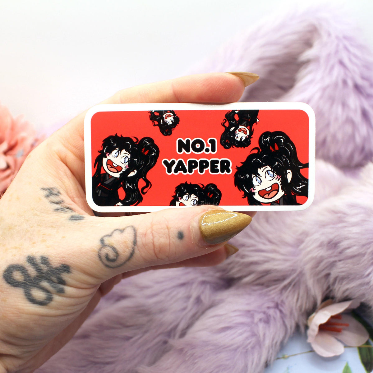 Wei Wuxian No.1 Yapper Sticker (7cm) Mo Dao Zu Shi MXTX Fan Art