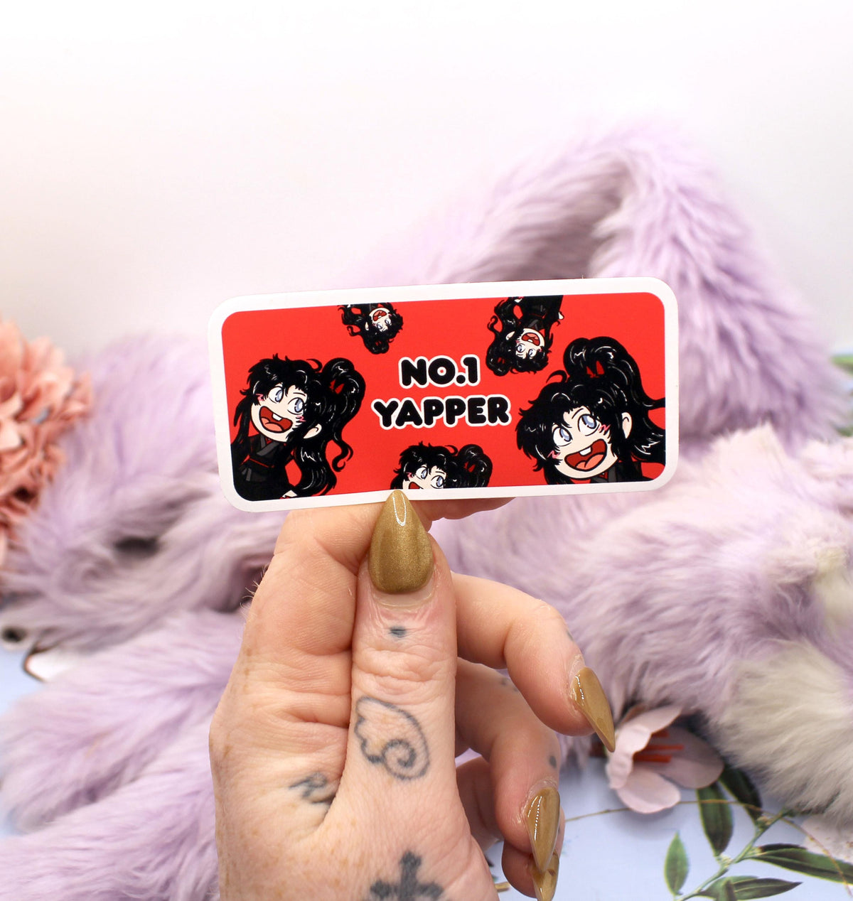 Wei Wuxian No.1 Yapper Sticker (7cm) Mo Dao Zu Shi MXTX Fan Art