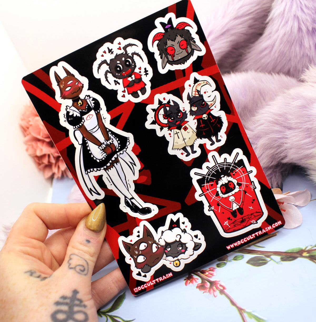 Cult of the Lamb A6 Sticker Sheet