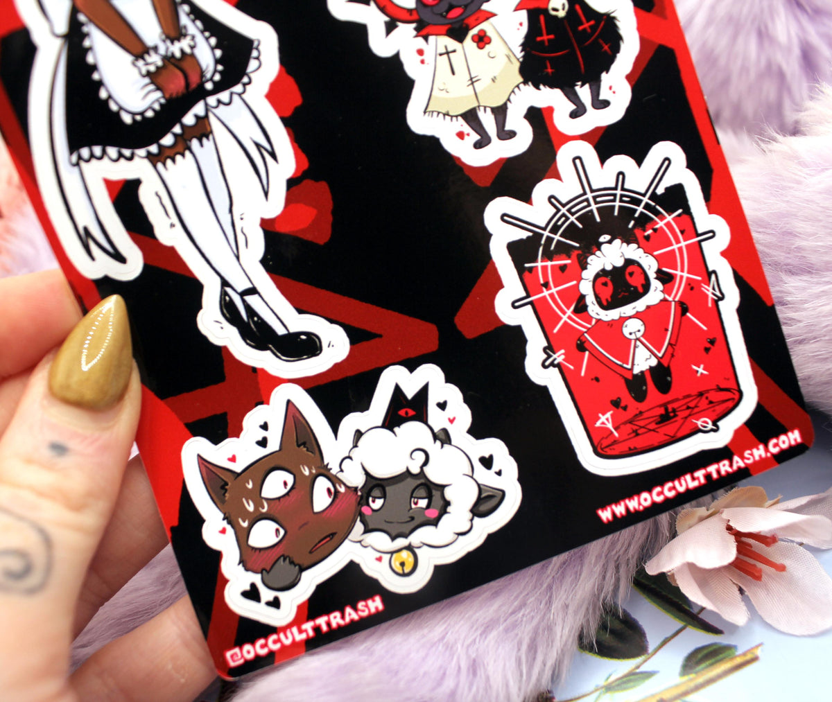 Cult of the Lamb A6 Sticker Sheet