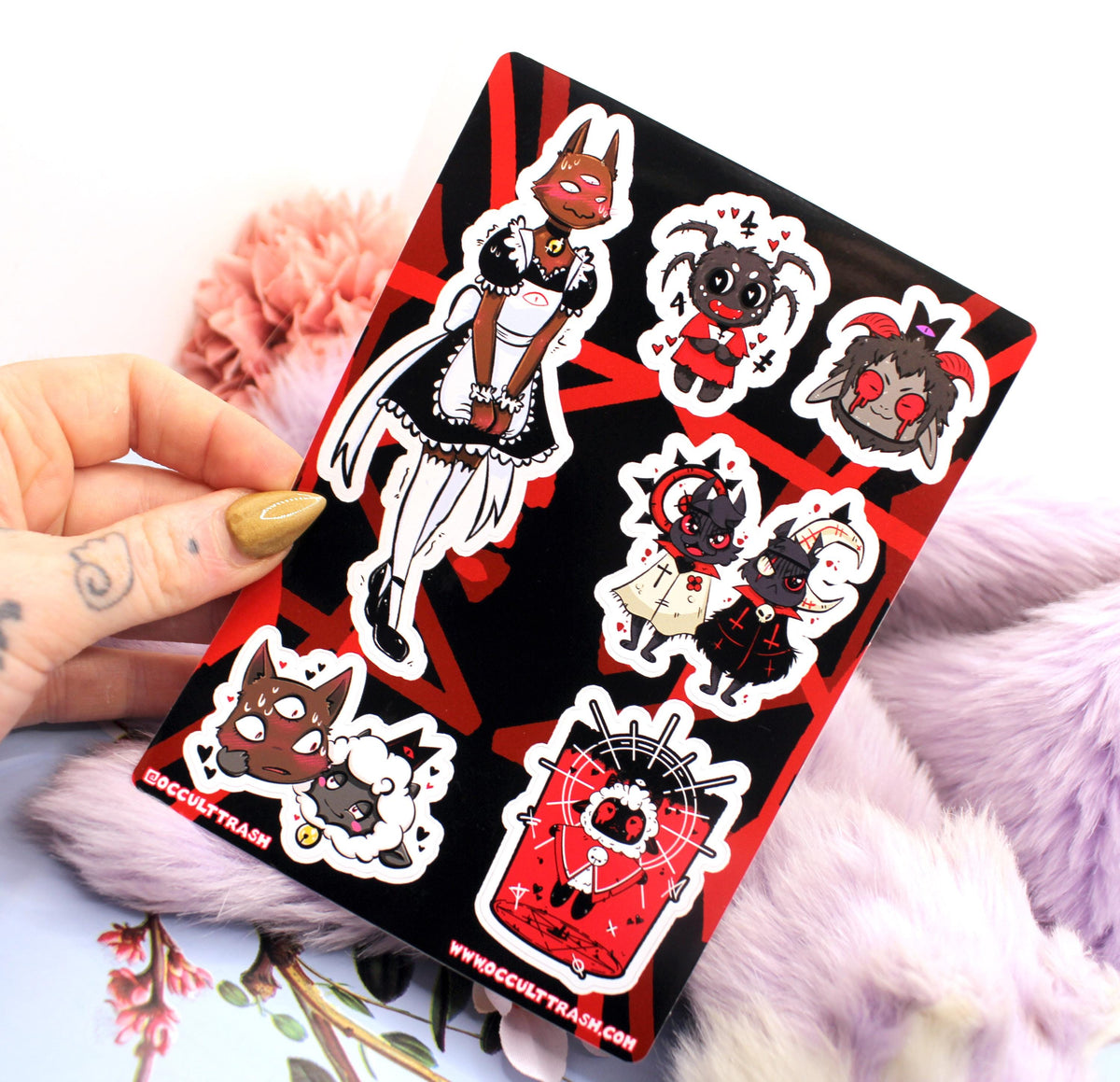 Cult of the Lamb A6 Sticker Sheet