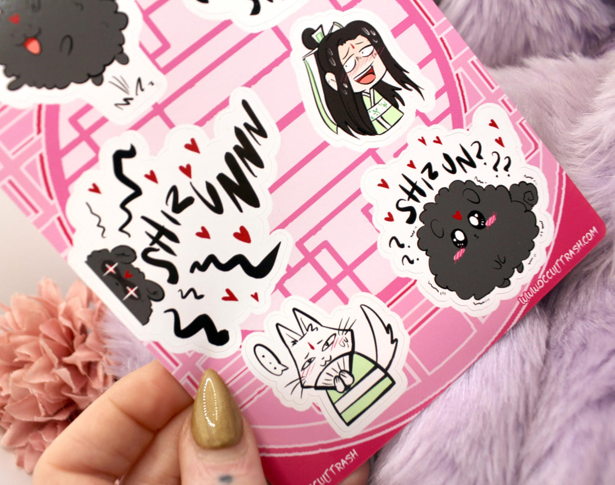 BingQiu SVSSS A6 Sticker Sheet MXTX Danmei Scum Villain's Self-Saving System