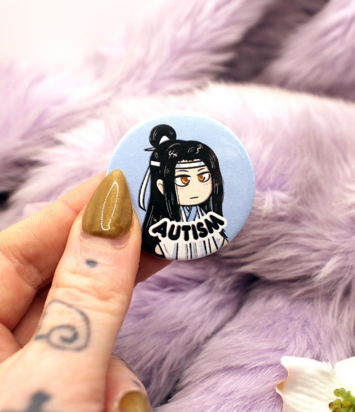 Wangxian Autism ADHD Badges (38mm) - Mo Dao Zu Shi