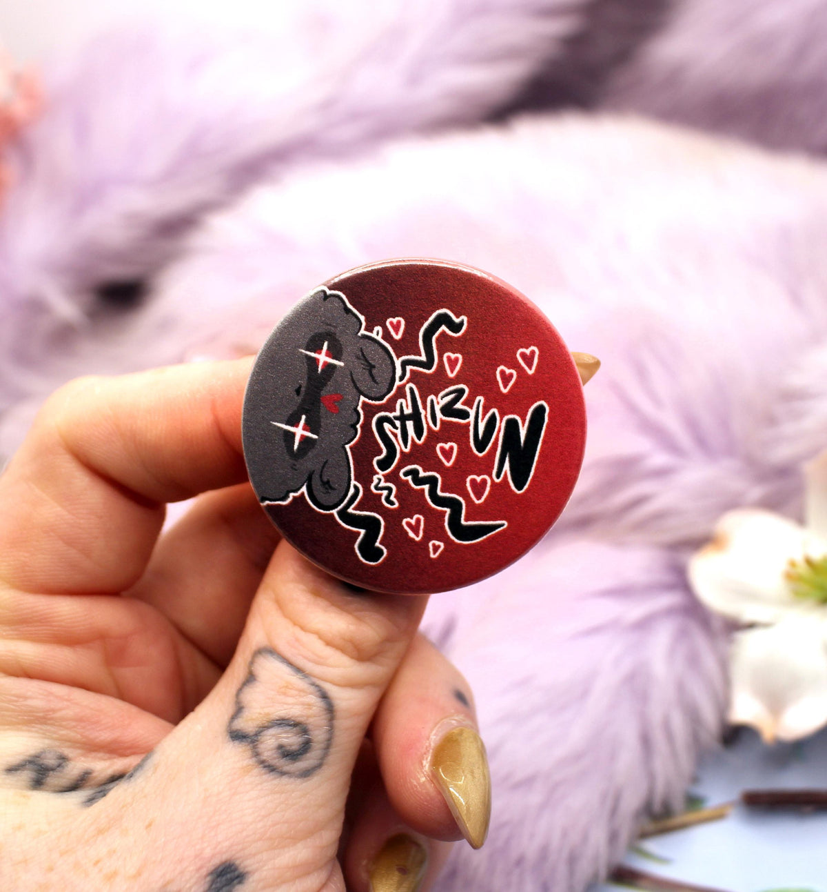 Stalking Shizun BingPup Badge (38mm) - Scum Villain's Self-Saving System