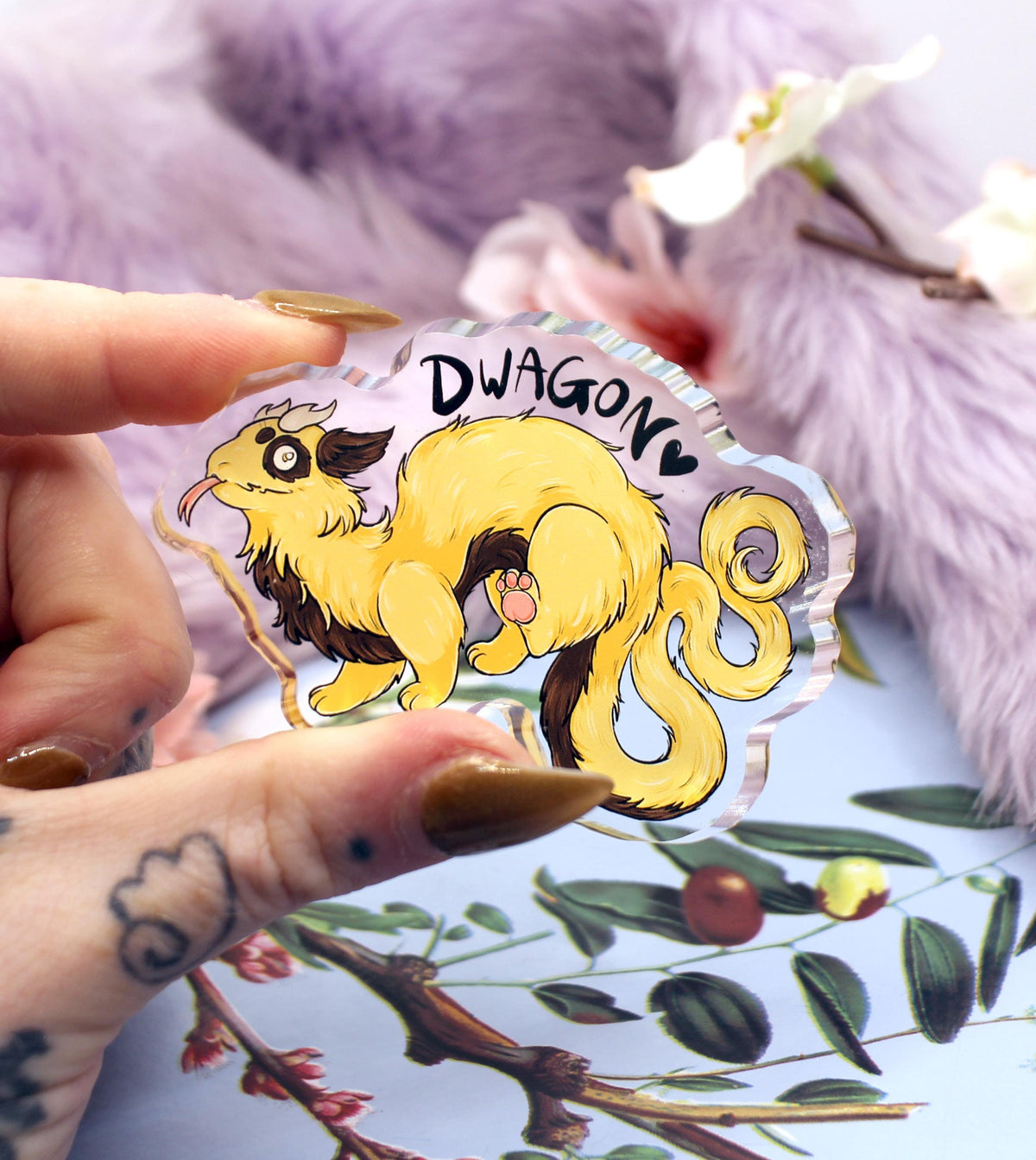 Ettore the Dwagon Thick Acrylic Standee (7cm) - The Nightingale Dragon