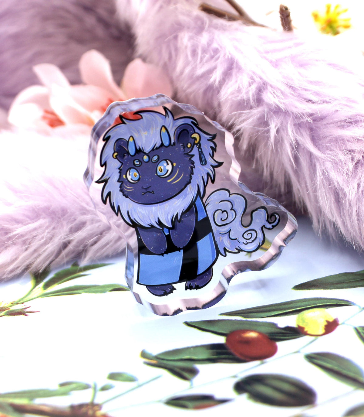 Chibi Sunny the Shisa and Enohki The Fox Thick Acrylic Standees (5cm)