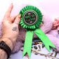 Green and Black Monster Fucker Rosettes (58mm)
