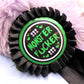 Green and Black Monster Fucker Rosettes (58mm)