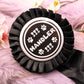 Handler White and Black Rosette (58mm)