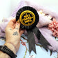 No.1 Good Girl Gold and Black Rosettes (58mm)