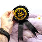 Yap Risk Gold and Black Rosettes (58mm)