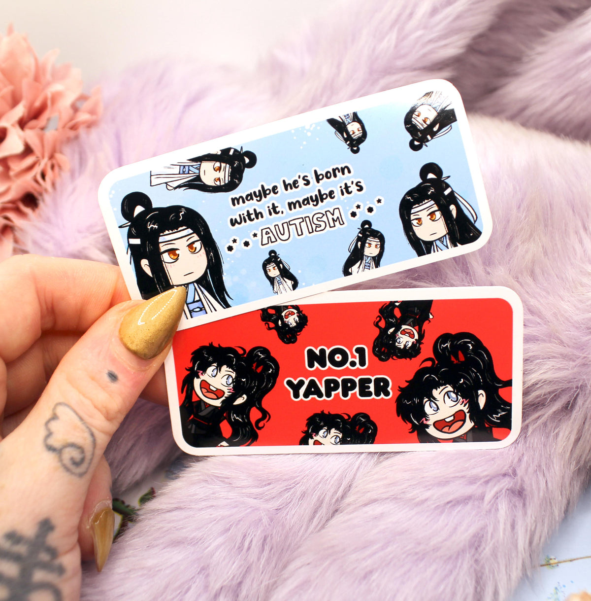 Wei Wuxian No.1 Yapper Sticker (7cm) Mo Dao Zu Shi MXTX Fan Art