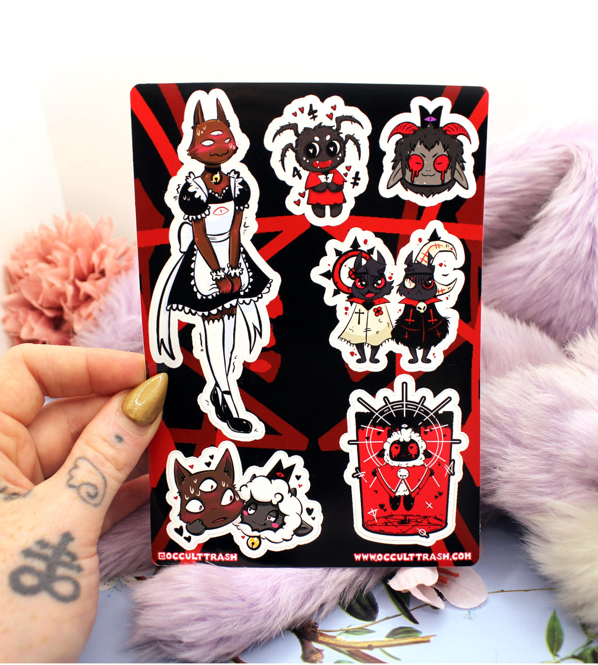 Cult of the Lamb A6 Sticker Sheet