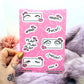 Yaoi Sound Effects A6 Sticker Sheet