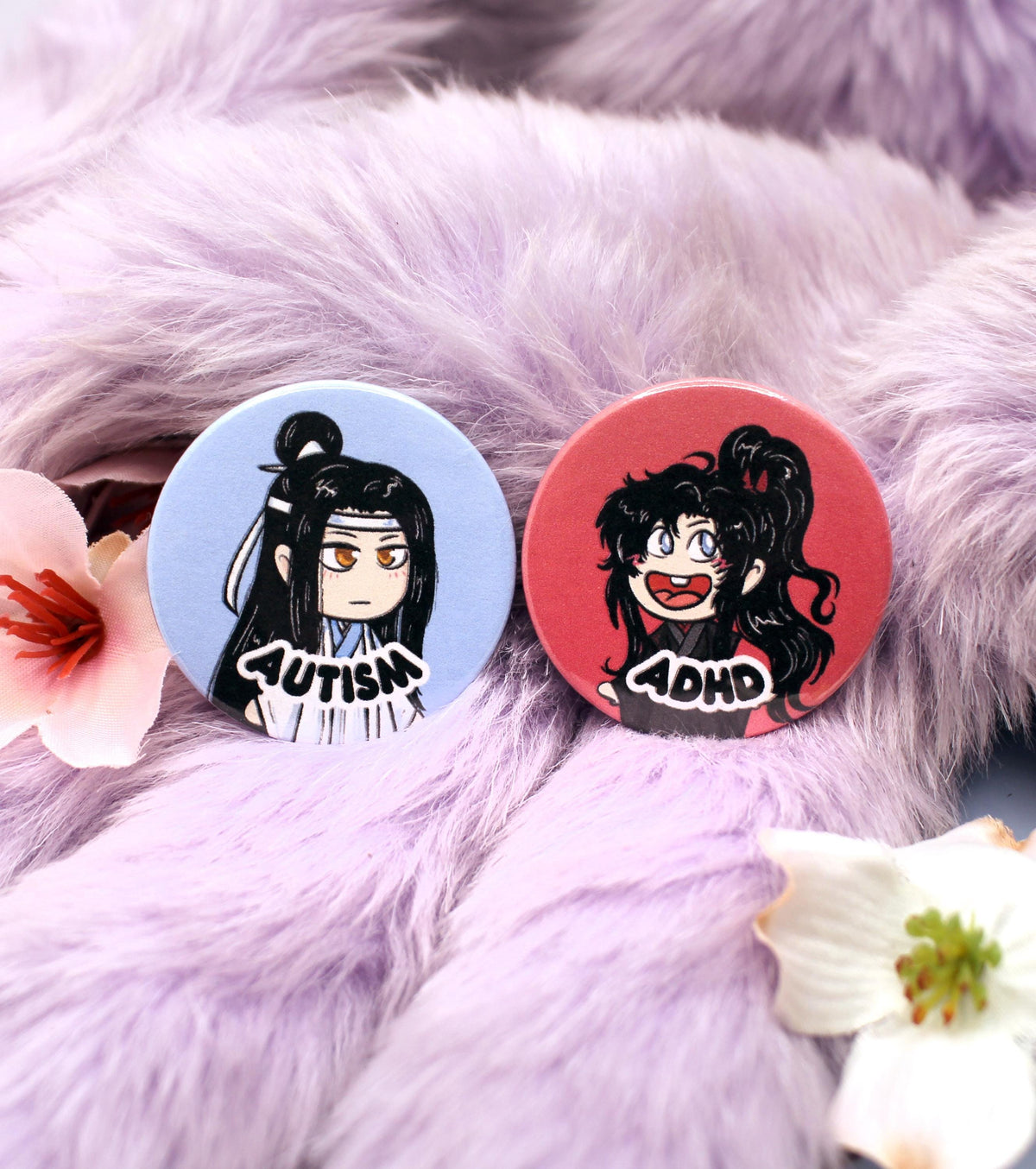 Wangxian Autism ADHD Badges (38mm) - Mo Dao Zu Shi