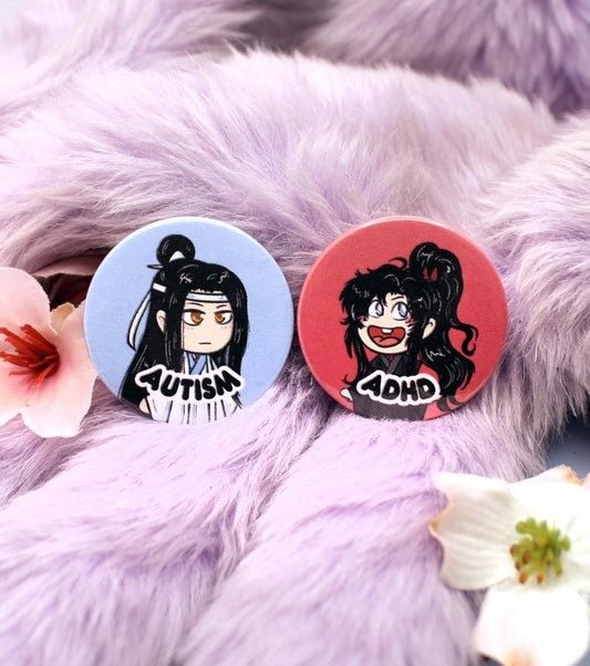 Wangxian Autism ADHD Badges (38mm) - Mo Dao Zu Shi