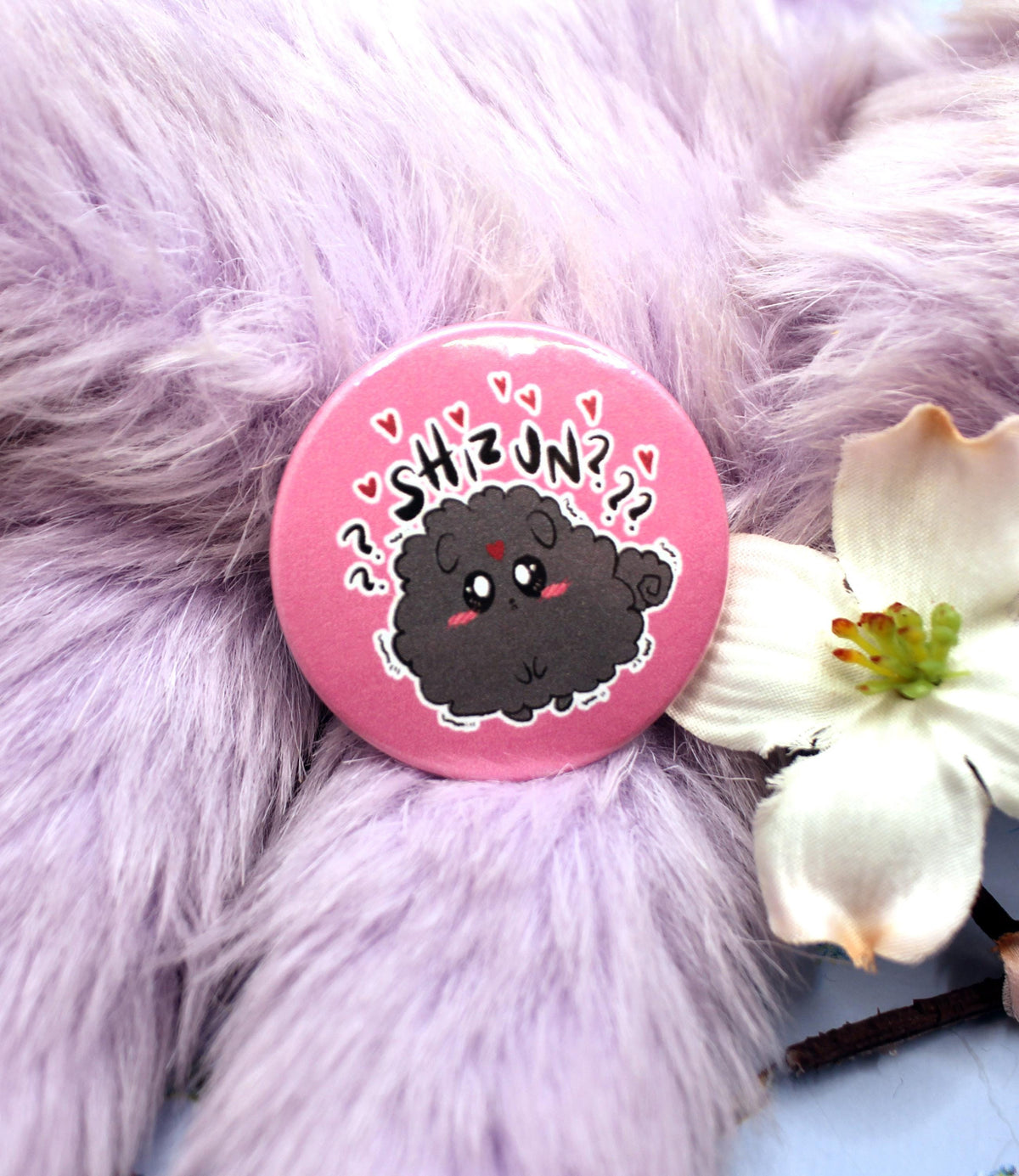 Puppy Eyes BingPup Badge (38mm) - Scum Villain's Self-Saving System