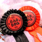 Bad Dog Red and Black Rosettes (58mm)