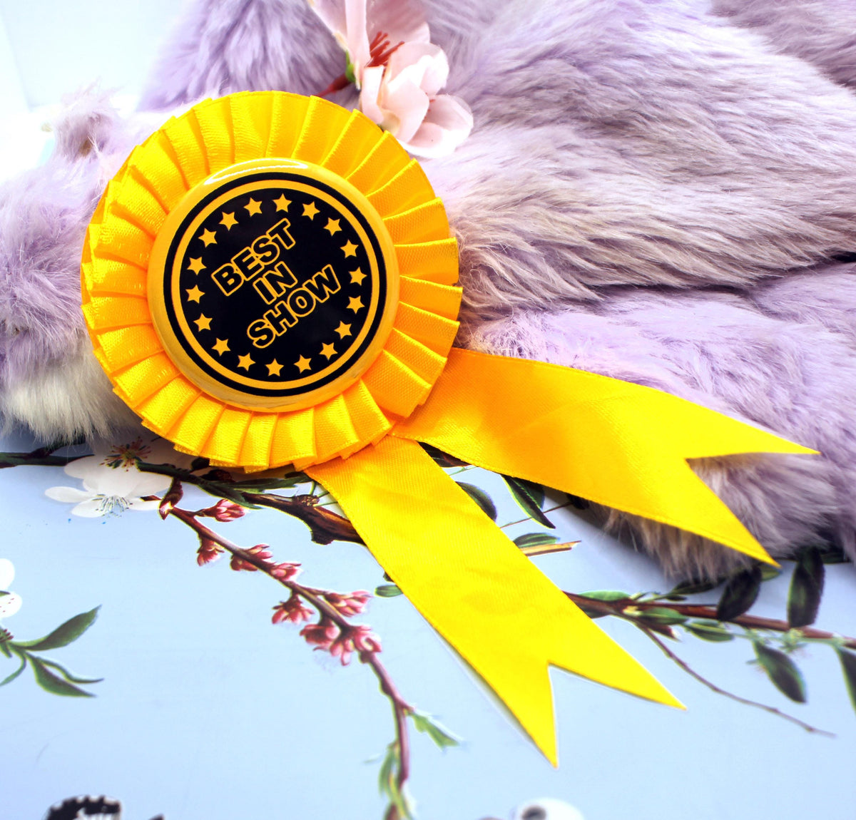 Best In Show Gold and Black Rosettes (58mm)