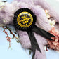 No.1 Good Boy Gold and Black Rosettes (58mm)