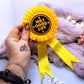 No.1 Good Boy Gold and Black Rosettes (58mm)