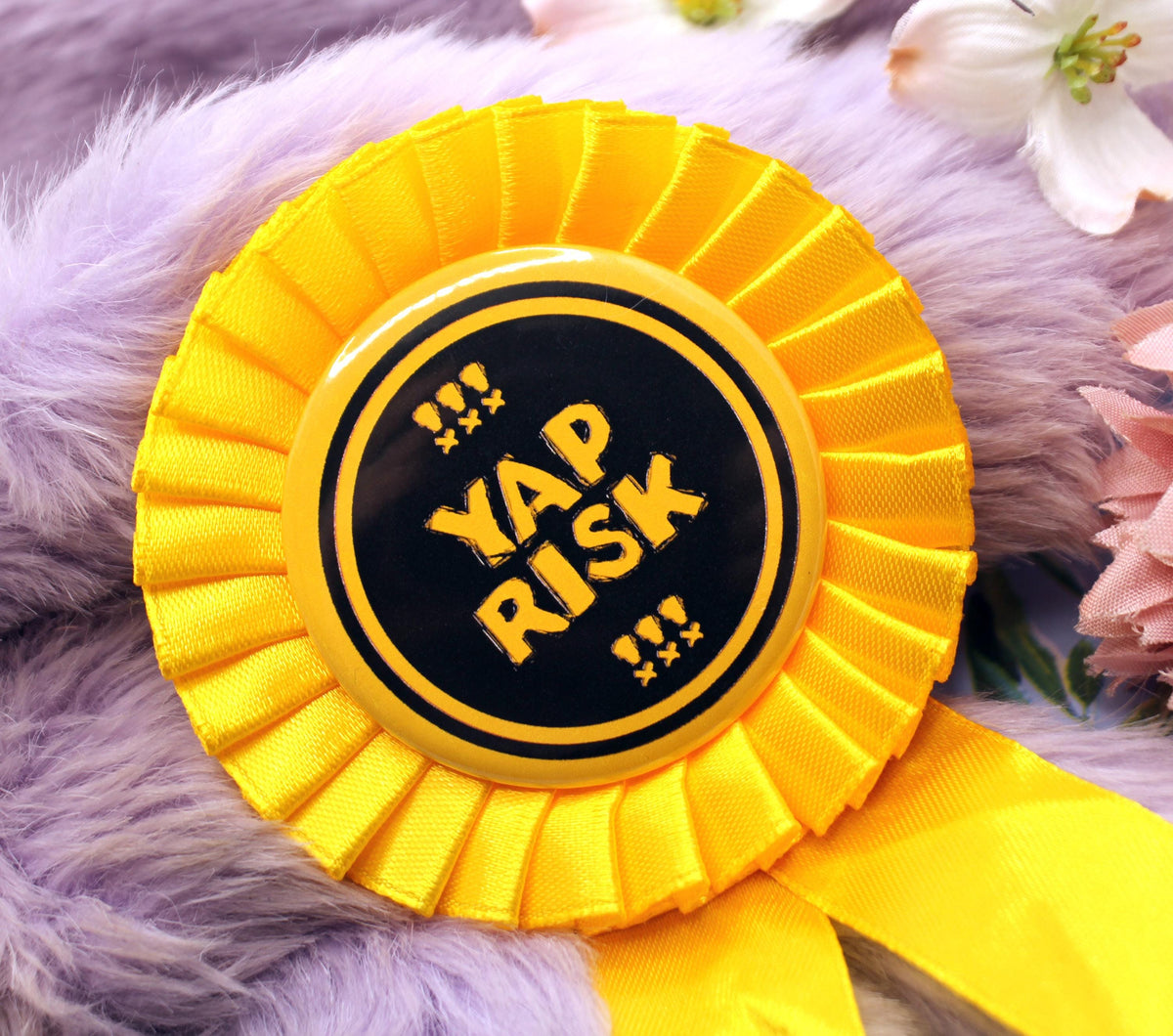 Yap Risk Gold and Black Rosettes (58mm)