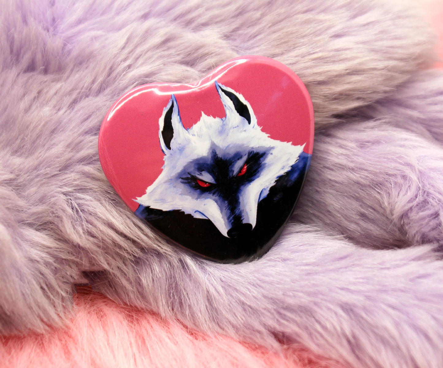 El Lobo Death Wolf Heart Badge