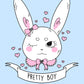 Bunny Pretty Boy Bunny A6 Print