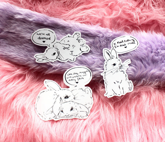Nihilist Bunnies Stickers