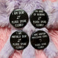 Deaf, Partially Deaf, Hard of Hearing and Auditory Processing Please Speak Clearly Badges - 58mm