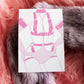 Pastel Girls in Garters Harness A6 Print