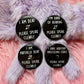 Deaf, Partially Deaf, Hard of Hearing and Auditory Processing Please Speak Clearly Badges - 58mm