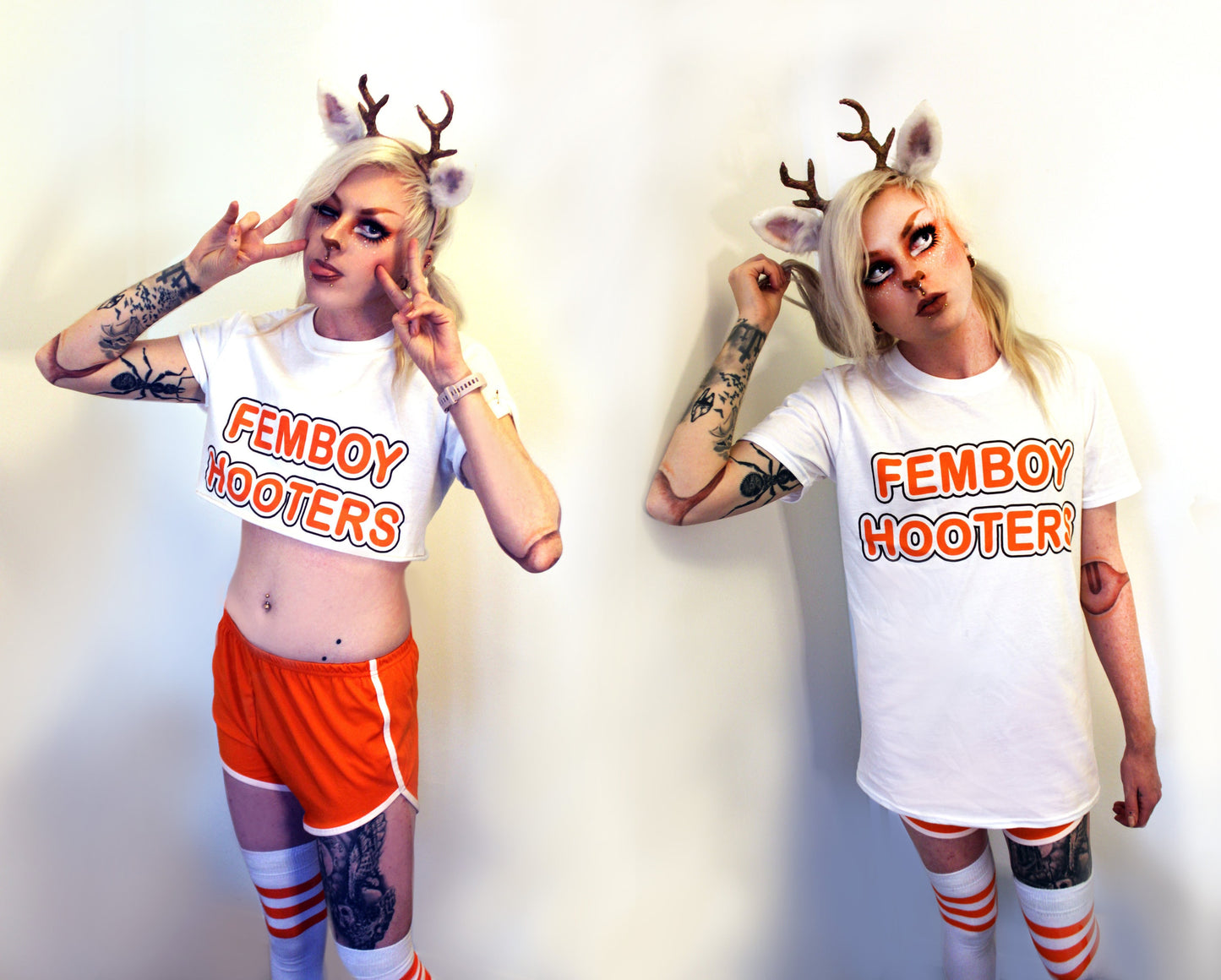 Femboy Hooters Cosplay & T-Shirts (Sizes S-XXL)