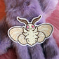 Cabbage The White Moth With Heart Eyes Sticker (7cm)