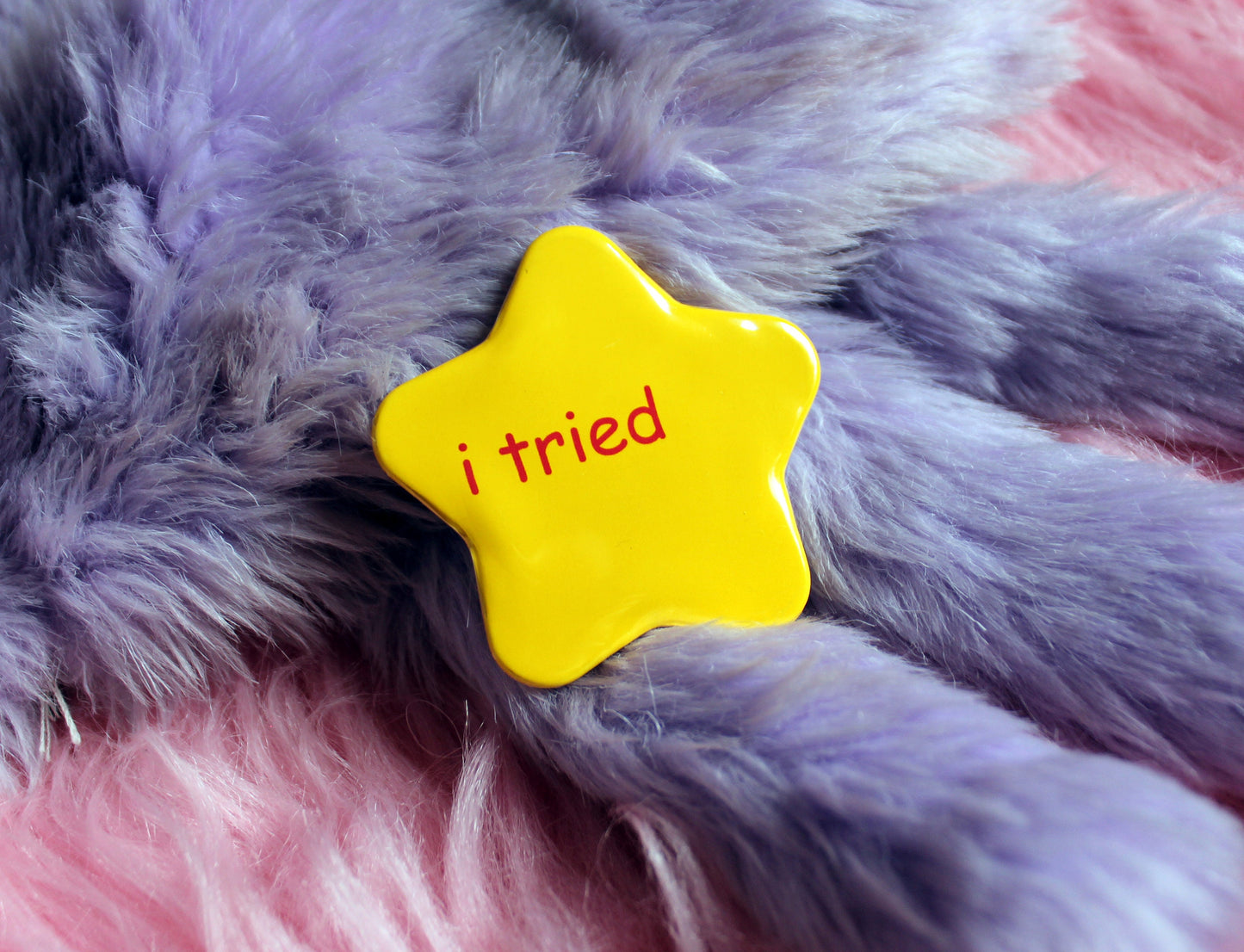 i tried & u tried meme Star Badges (55mm)