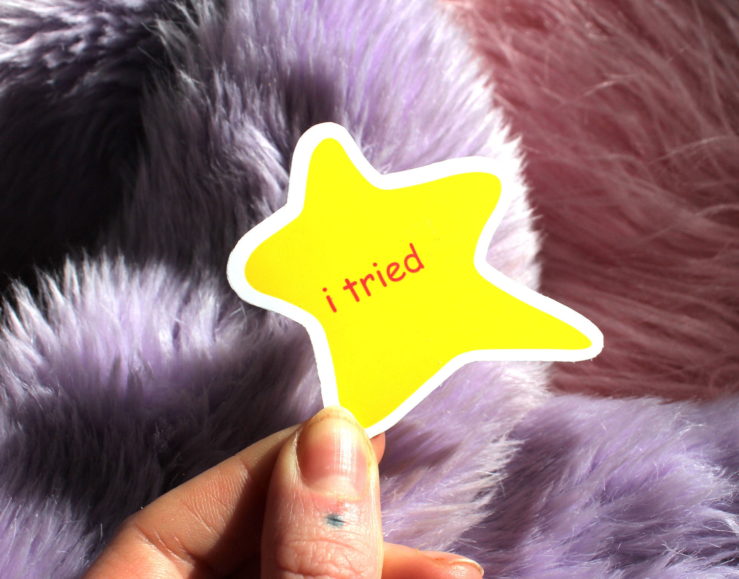 i tried & u tried meme Star Stickers (55mm)