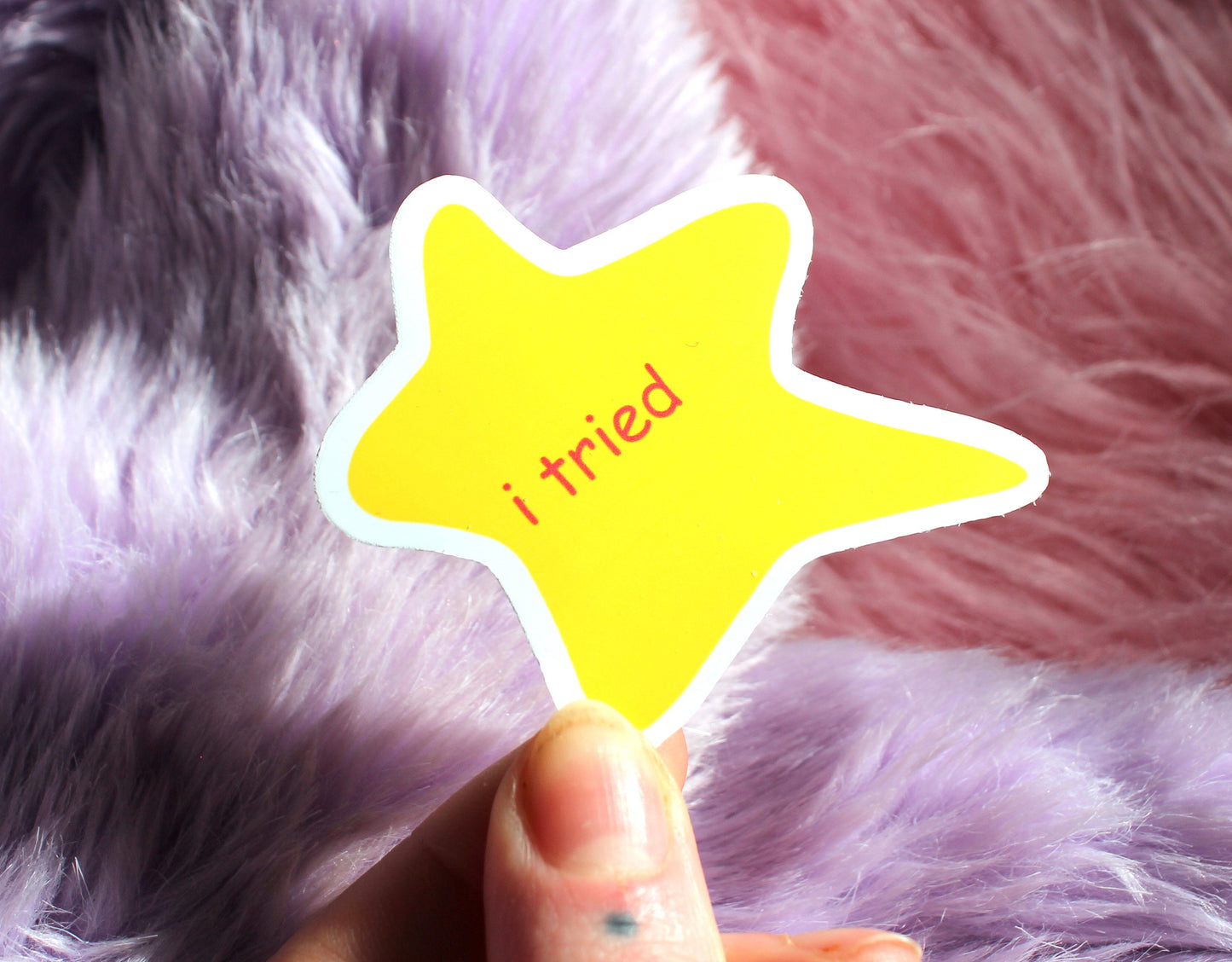 i tried & u tried meme Star Stickers (55mm)