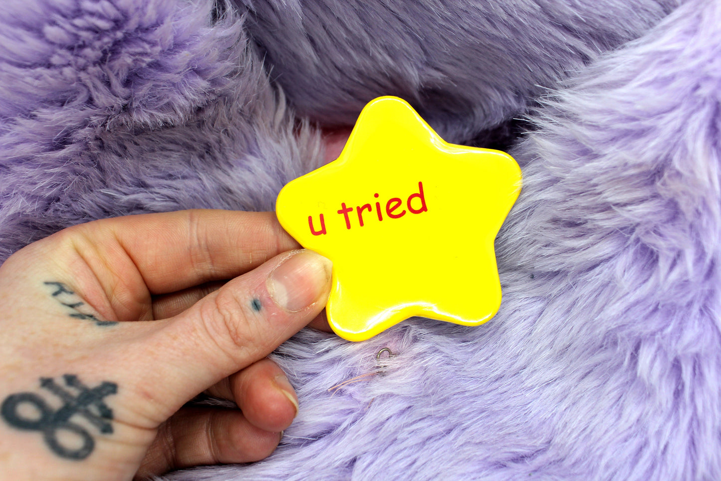 i tried & u tried meme Star Badges (55mm)