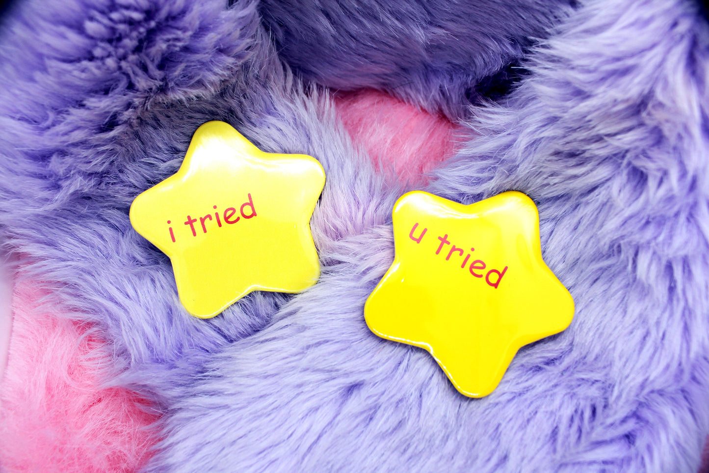 i tried & u tried meme Star Badges (55mm)