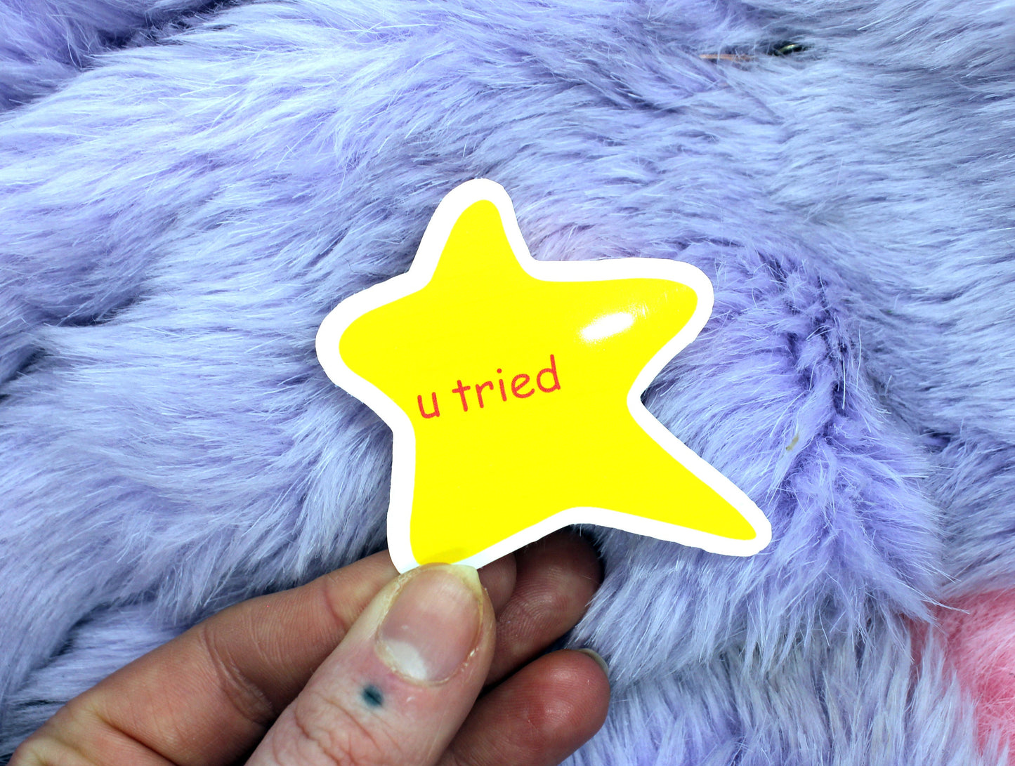 i tried & u tried meme Star Stickers (55mm)