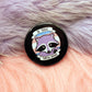 Be Trans Throw Hands Badges (38mm) - transgender raccoon pun badge